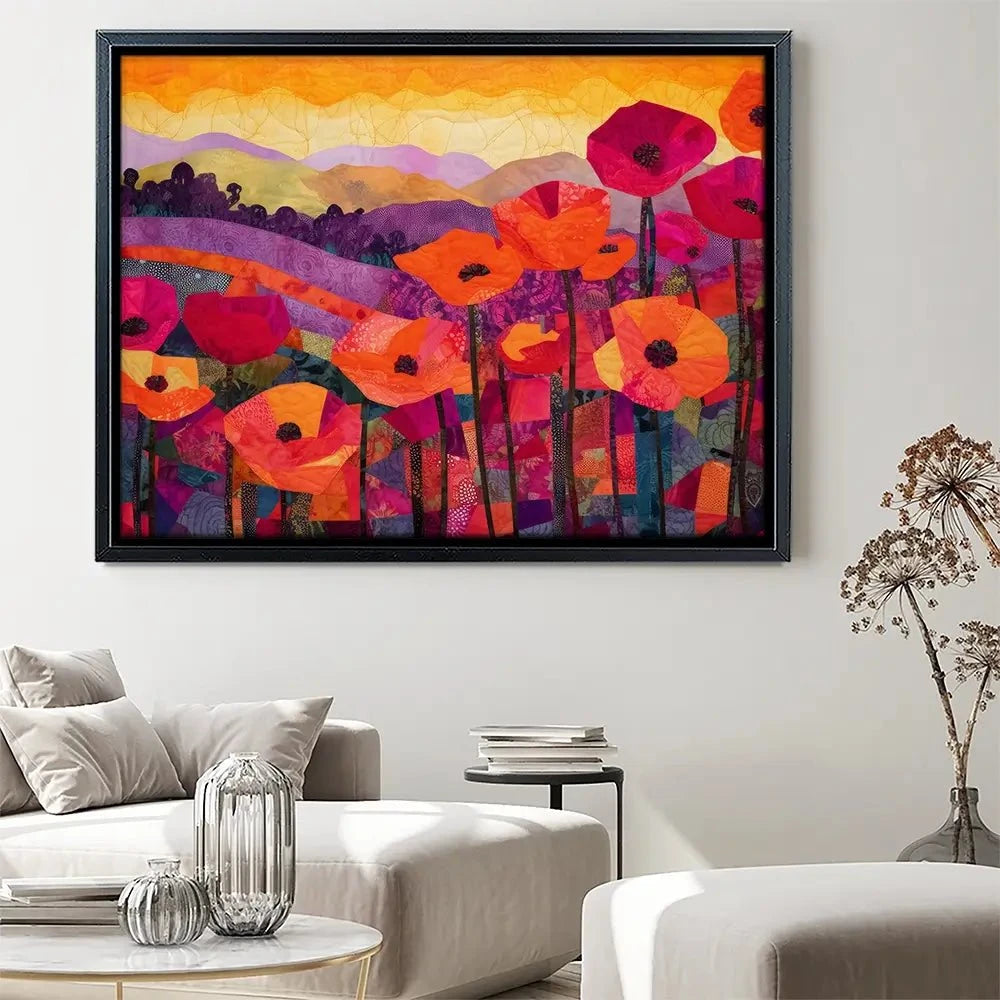 Poppy At Sunset Canvas Print Poppy At Sunset Canvas Print wall art product Treechild