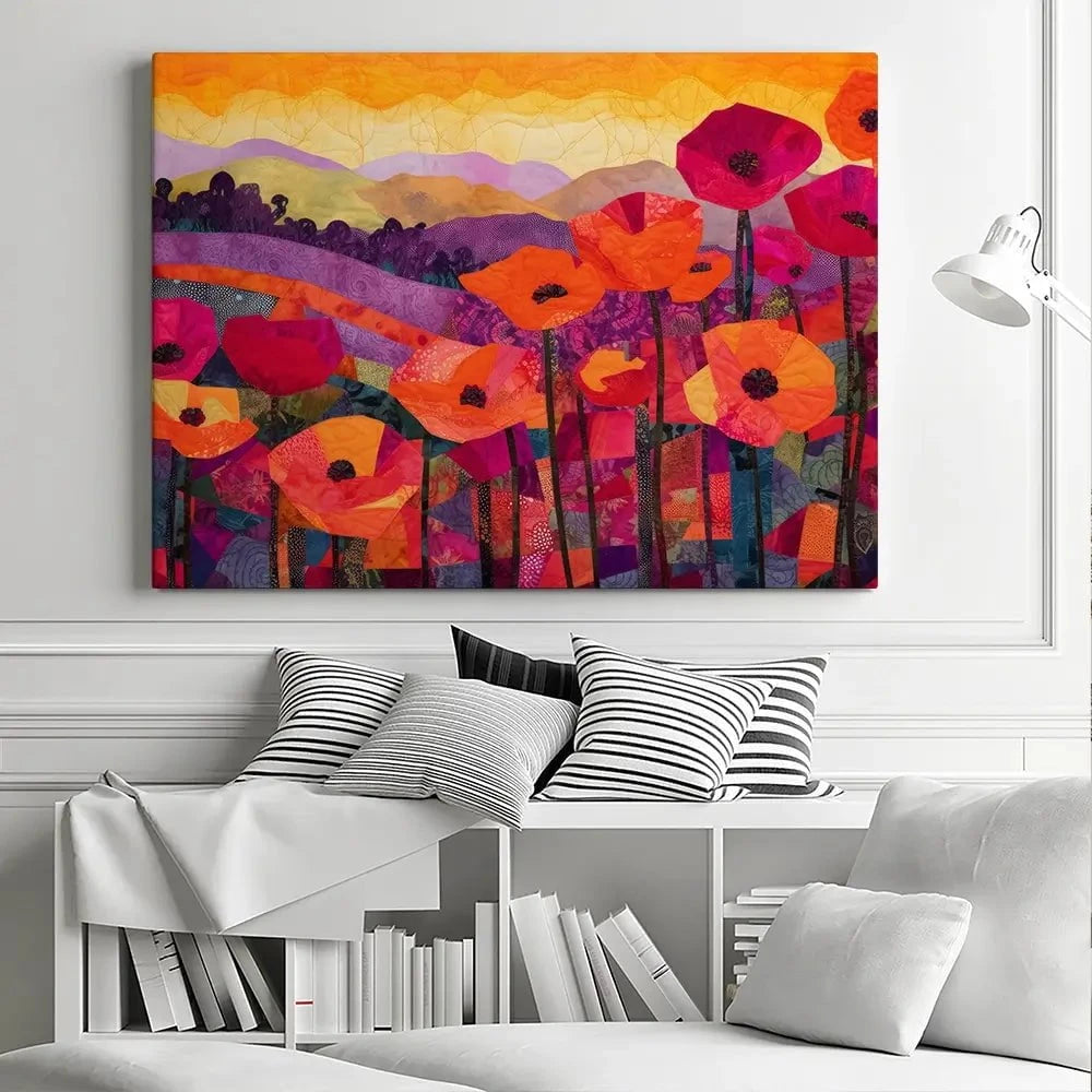 Poppy At Sunset Canvas Print Poppy At Sunset Canvas Print wall art product Treechild