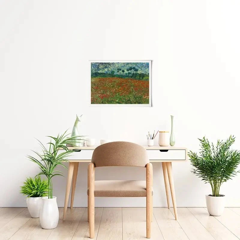 Poppy Field Art Print Poppy Field Art Print wall art product Vincent Van Gogh