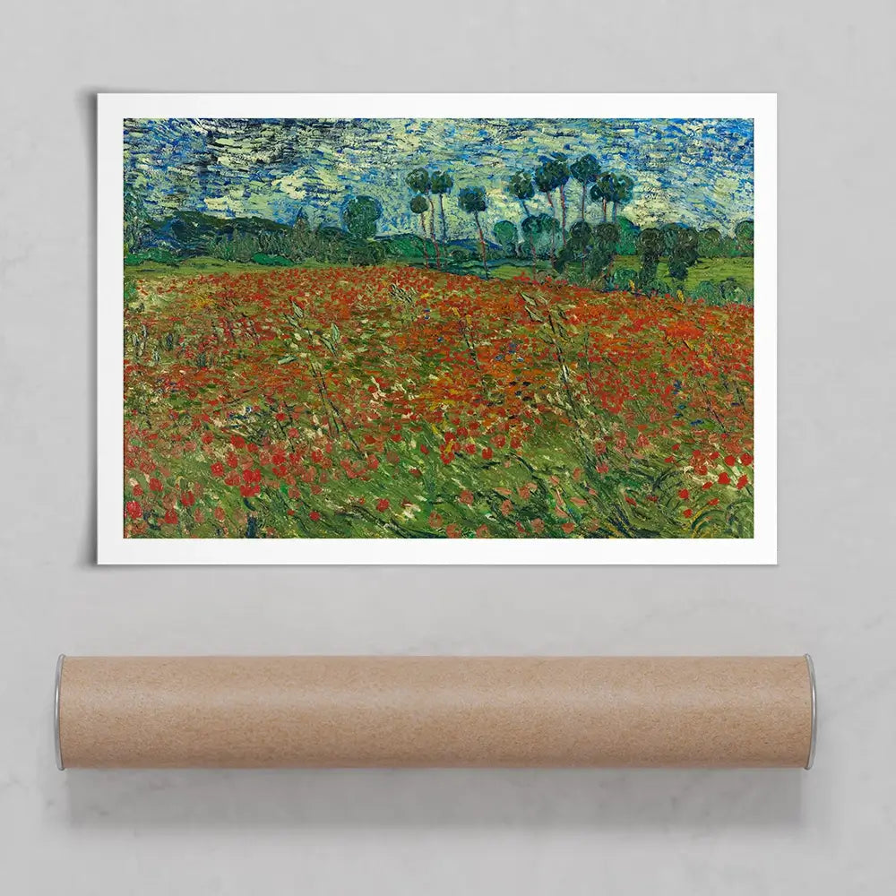 Poppy Field Art Print Poppy Field Art Print wall art product Vincent Van Gogh