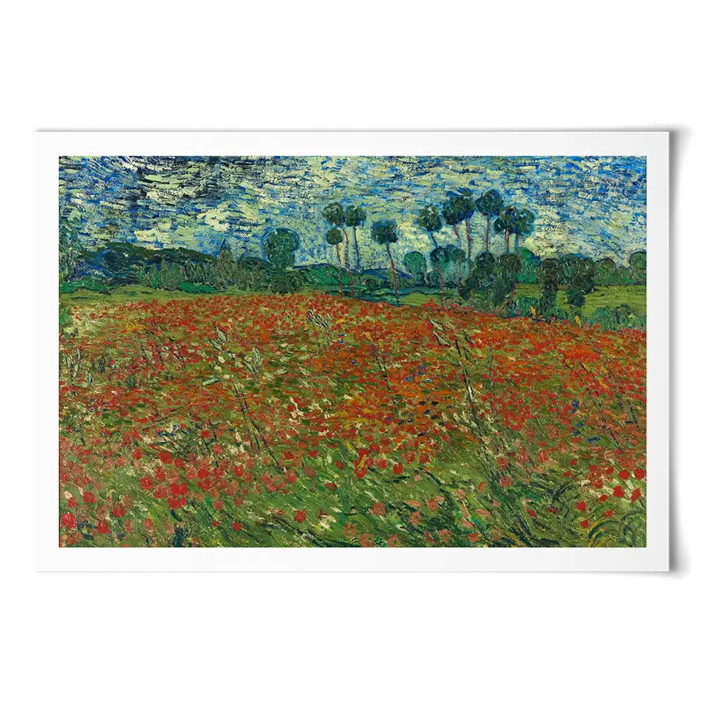 Poppy Field Art Print Poppy Field Art Print wall art product Vincent Van Gogh