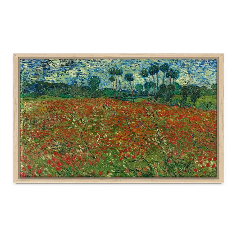 Poppy Field Canvas Print Poppy Field Canvas Print wall art product Vincent Van Gogh