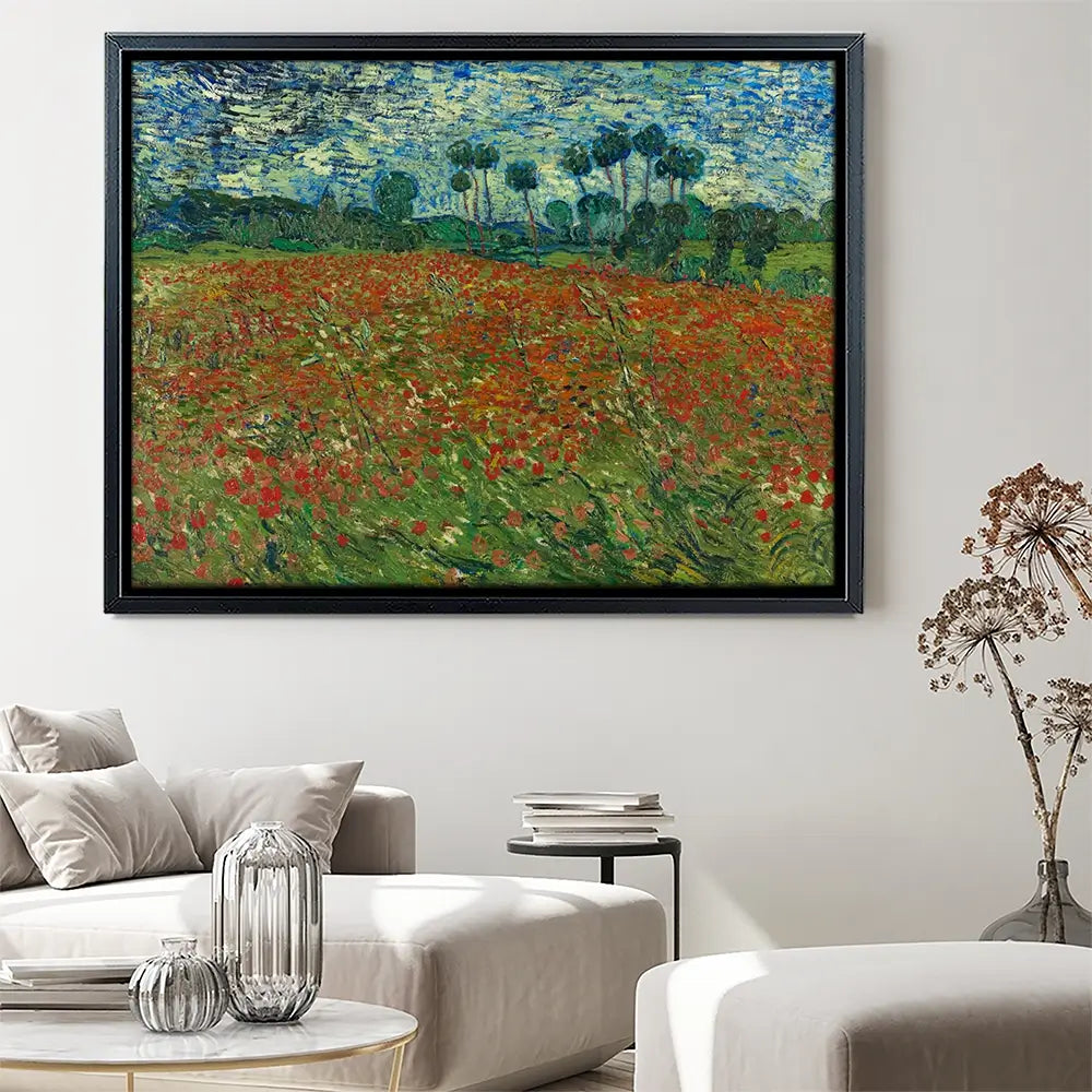 Poppy Field Canvas Print Poppy Field Canvas Print wall art product Vincent Van Gogh