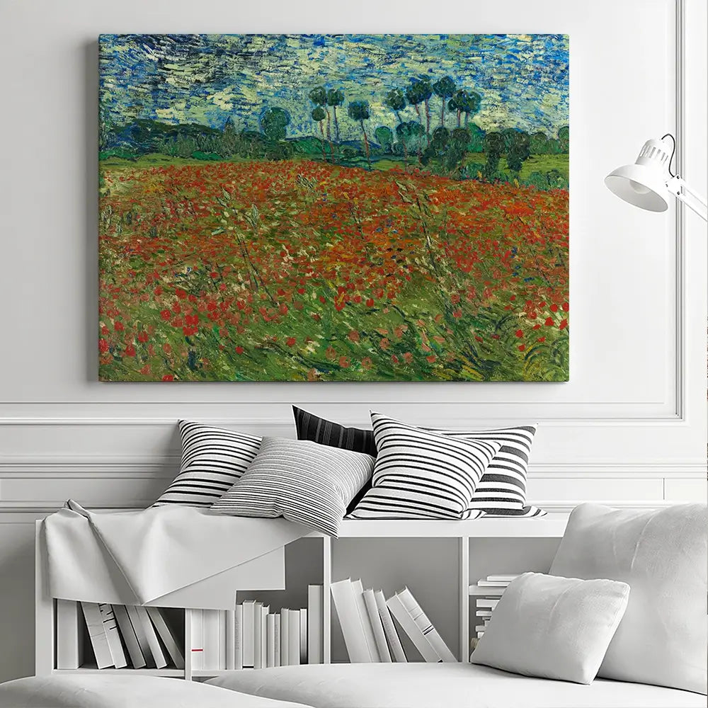 Poppy Field Canvas Print Poppy Field Canvas Print wall art product Vincent Van Gogh