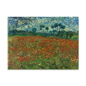 Poppy Field Canvas Print Poppy Field Canvas Print wall art product Vincent Van Gogh