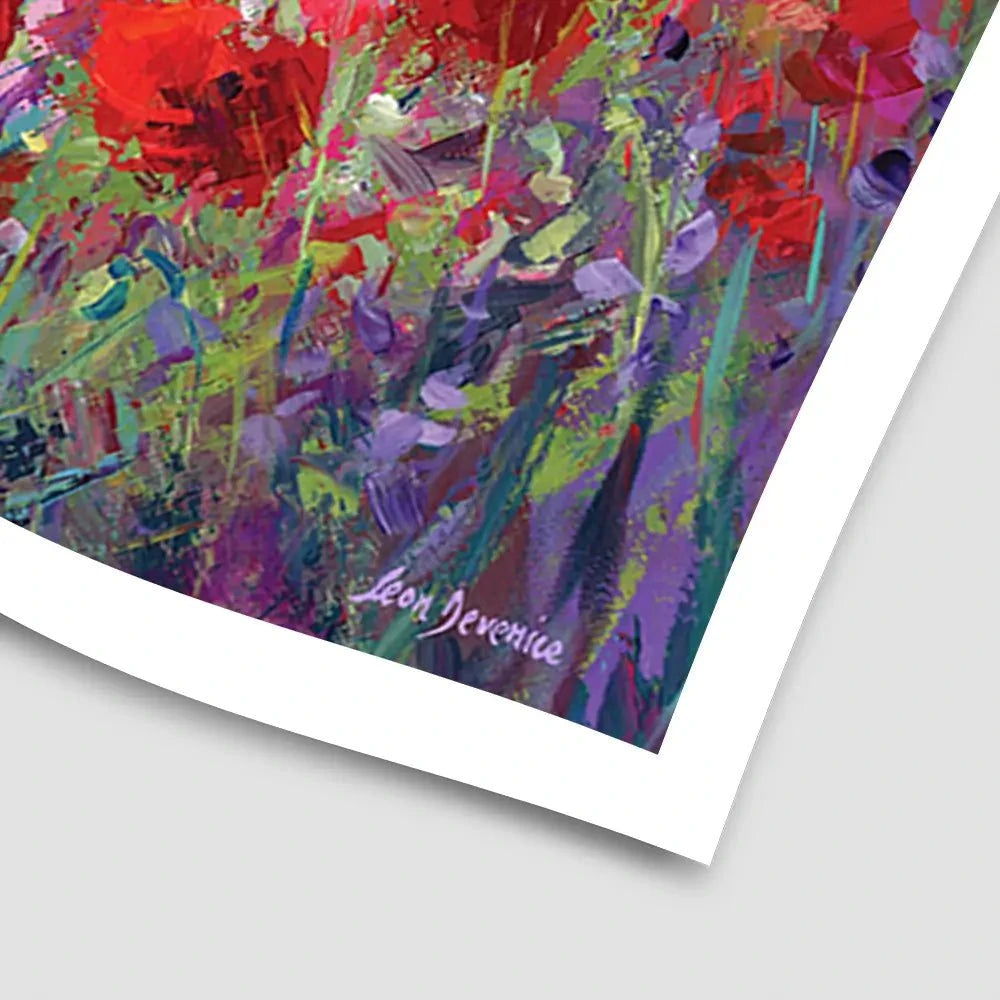 Poppy Flower Field Art Print Poppy Flower Field Art Print wall art product Leon Devenice
