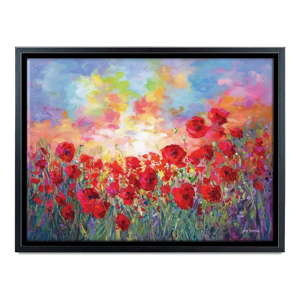 Poppy Flower Field Canvas Print Poppy Flower Field Canvas Print wall art product Leon Devenice