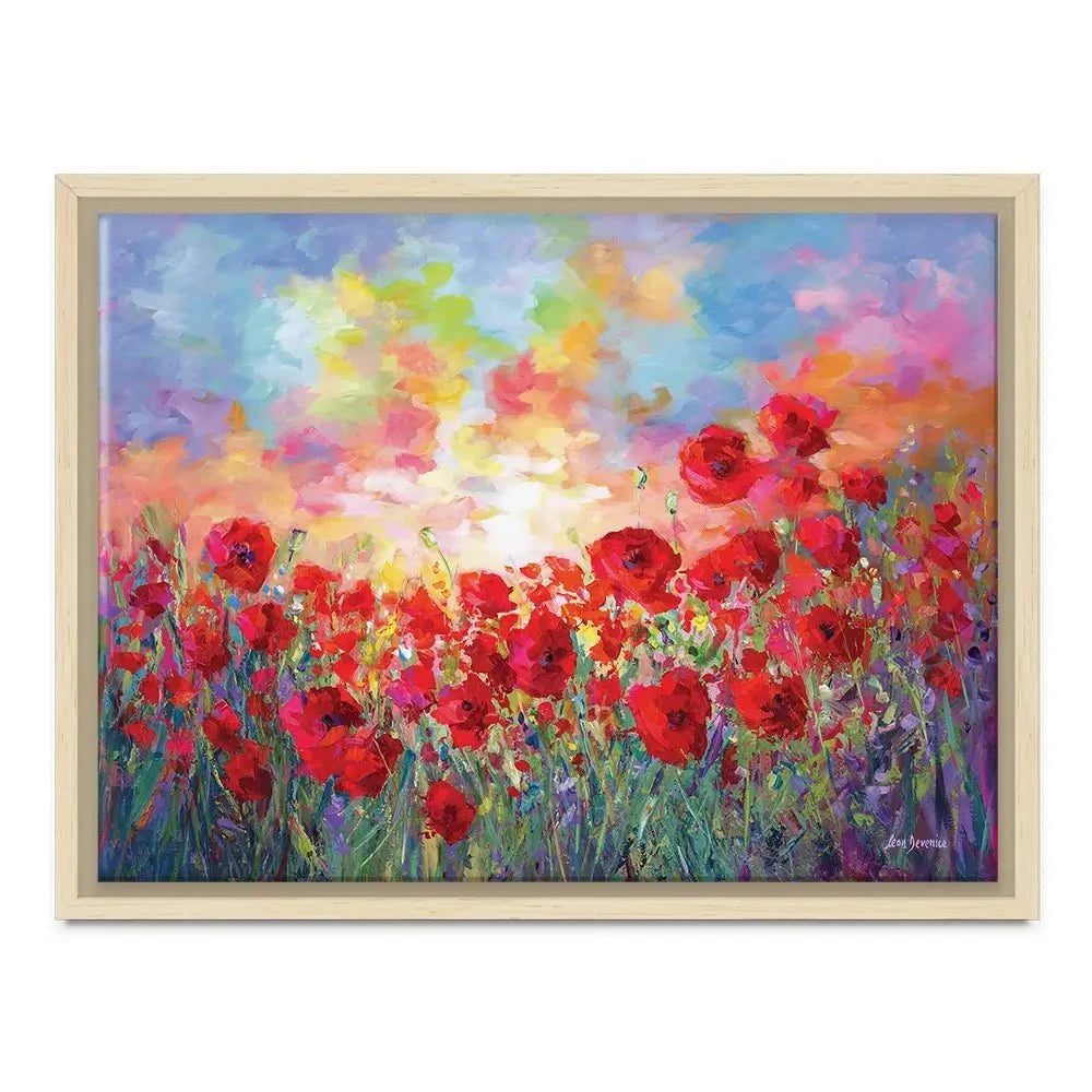 Poppy Flower Field Canvas Print Poppy Flower Field Canvas Print wall art product Leon Devenice