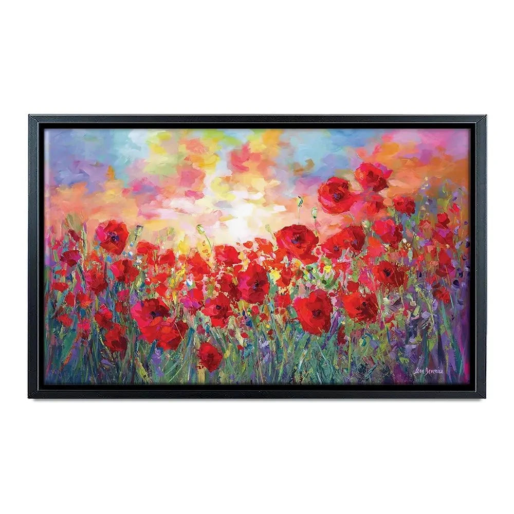 Poppy Flower Field Canvas Print Poppy Flower Field Canvas Print wall art product Leon Devenice
