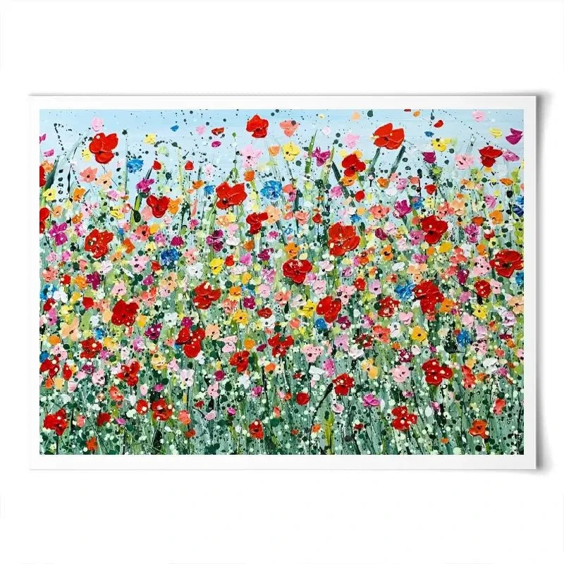 Poppy Flurry Art Print Poppy Flurry Art Print wall art product Charlotte Anna Reed