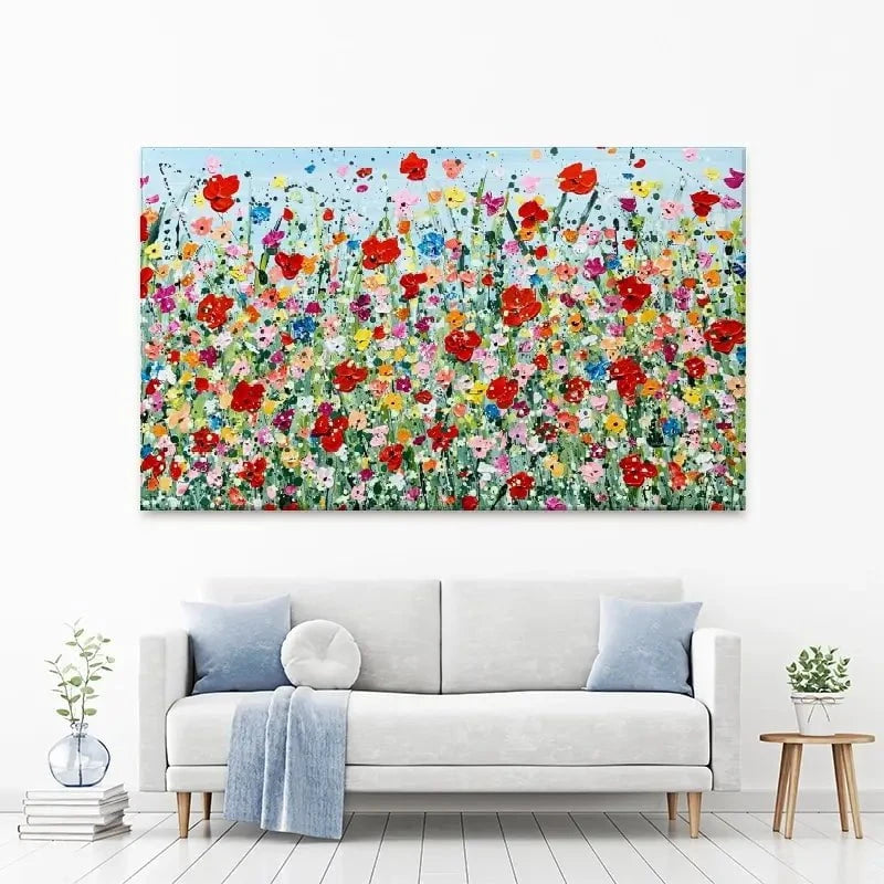Poppy Flurry Canvas Print Poppy Flurry Canvas Print wall art product Charlotte Anna Reed