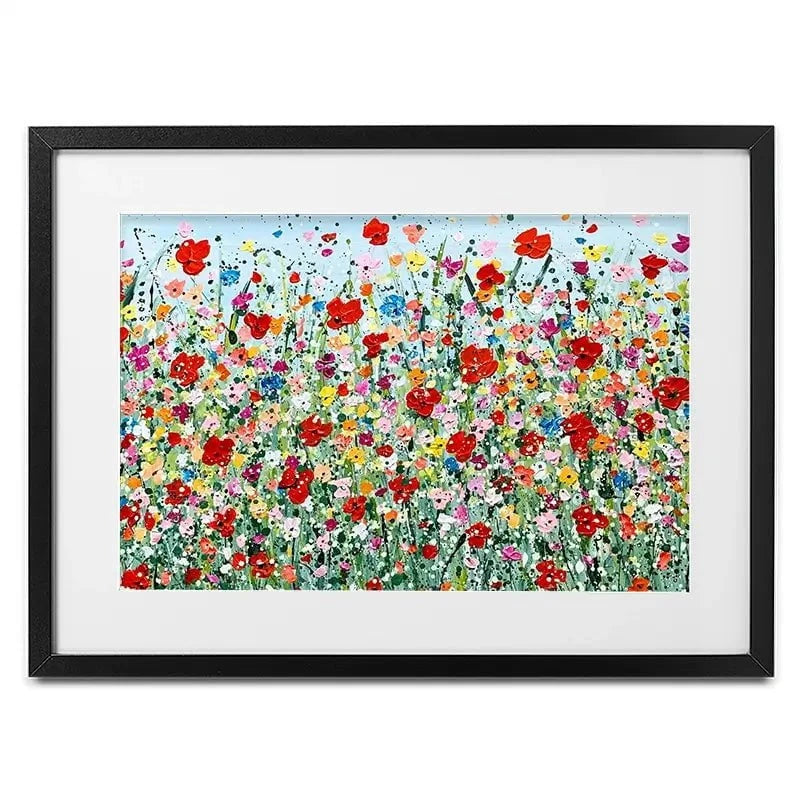 Poppy Flurry Framed Art Print Poppy Flurry Framed Art Print wall art product Charlotte Anna Reed