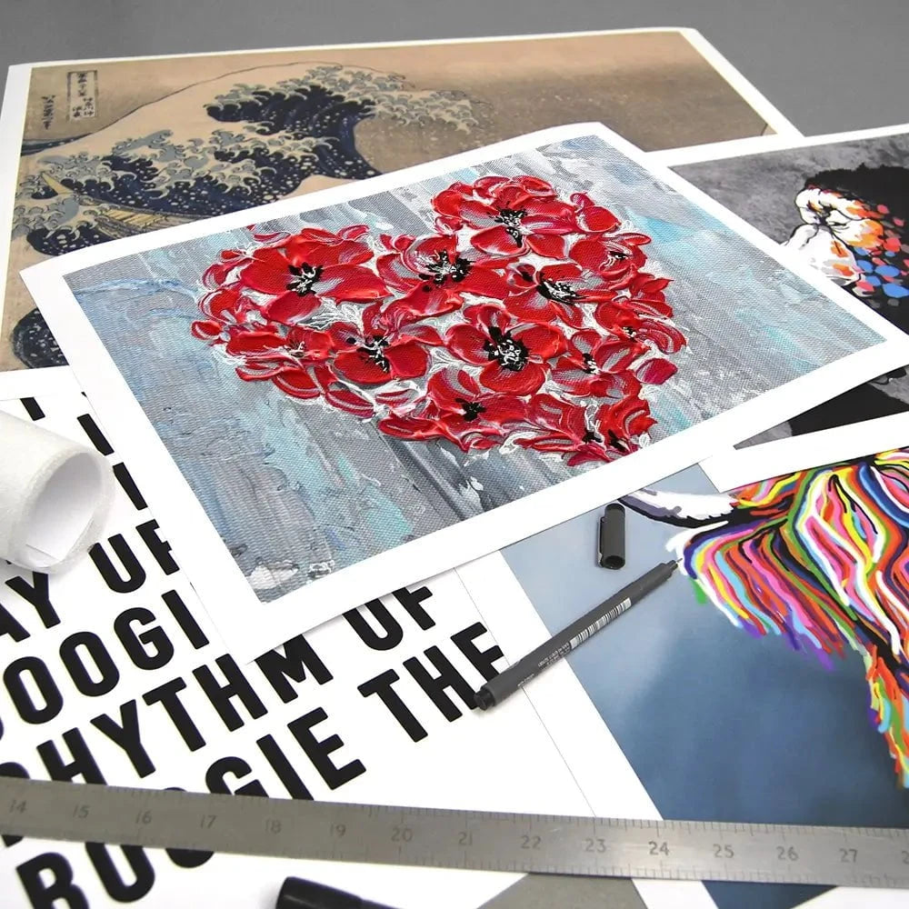 Poppy Heart Art Print Poppy Heart Art Print wall art product Olga Tkachyk