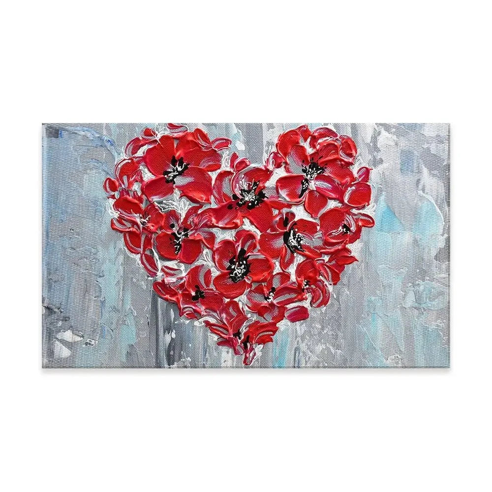 Poppy Heart Canvas Print Poppy Heart Canvas Print wall art product Olga Tkachyk
