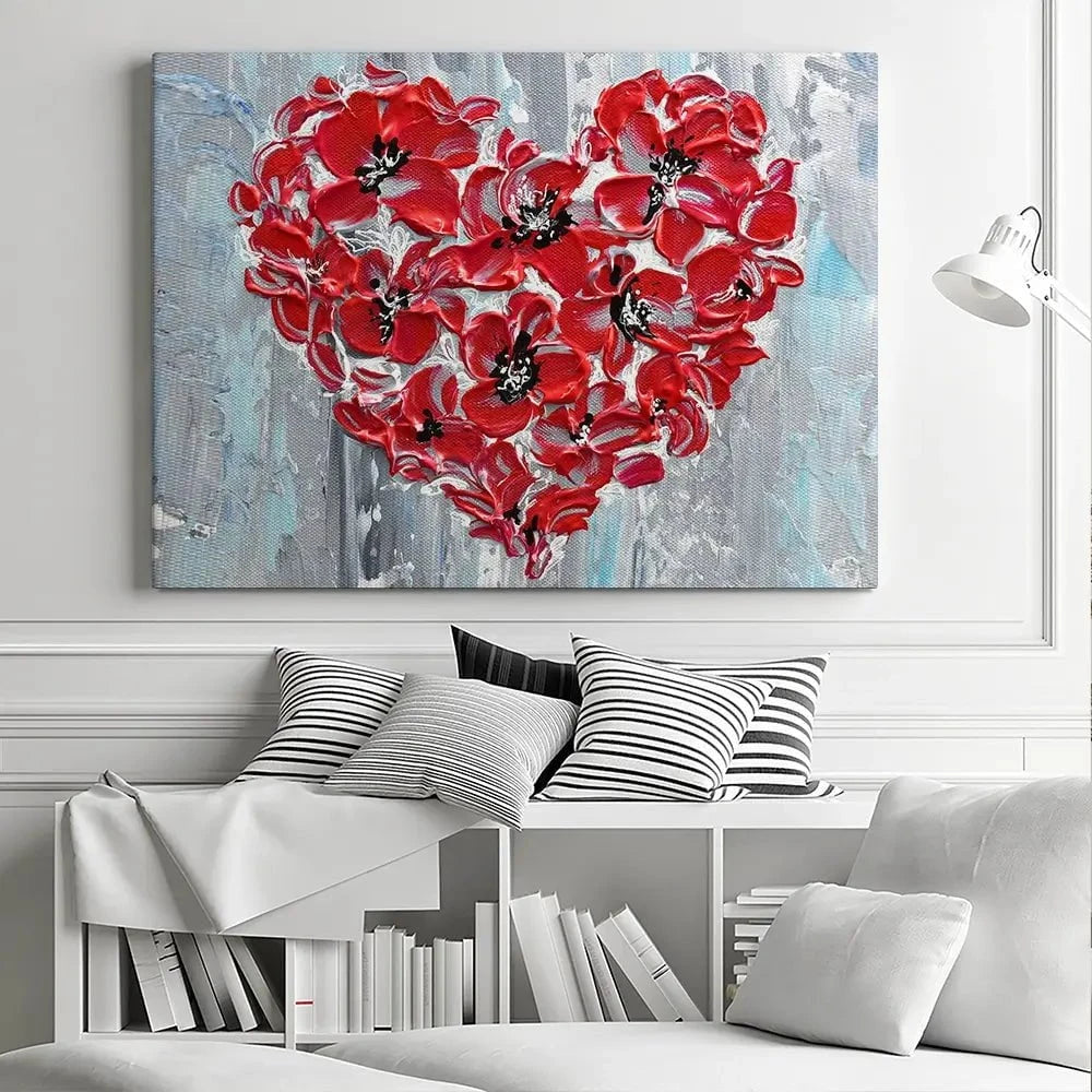Poppy Heart Canvas Print Poppy Heart Canvas Print wall art product Olga Tkachyk