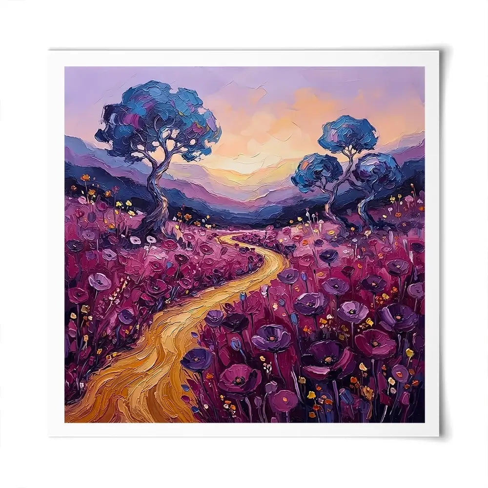 Poppy Pathway Square Art Print Poppy Pathway Square Art Print wall art product David Alexander Elder