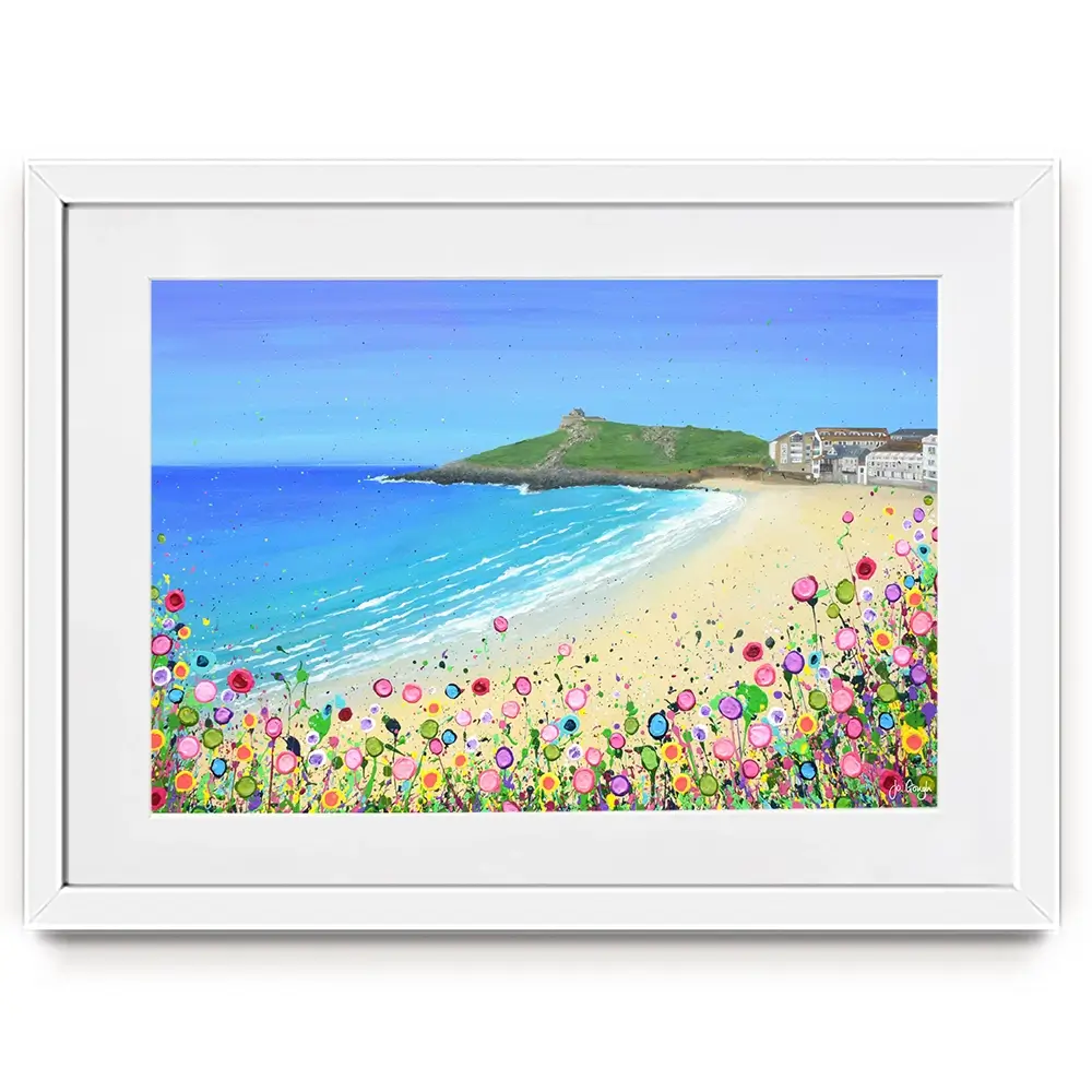 Porthmeor Beach Framed Art Print Porthmeor Beach Framed Art Print wall art product Jo Gough