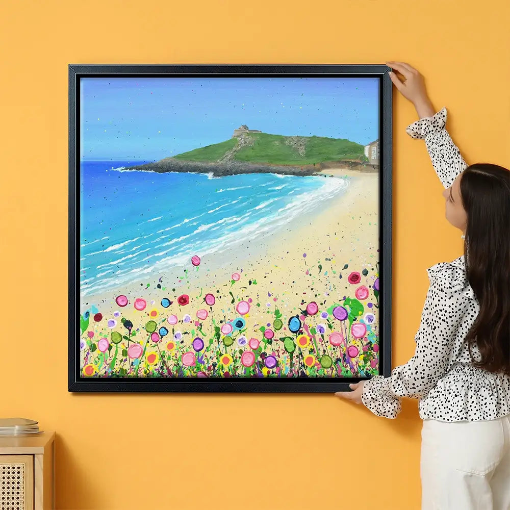 Porthmeor Beach Oversized Canvas Print Porthmeor Beach Oversized Canvas Print wall art product Art Print Shop
