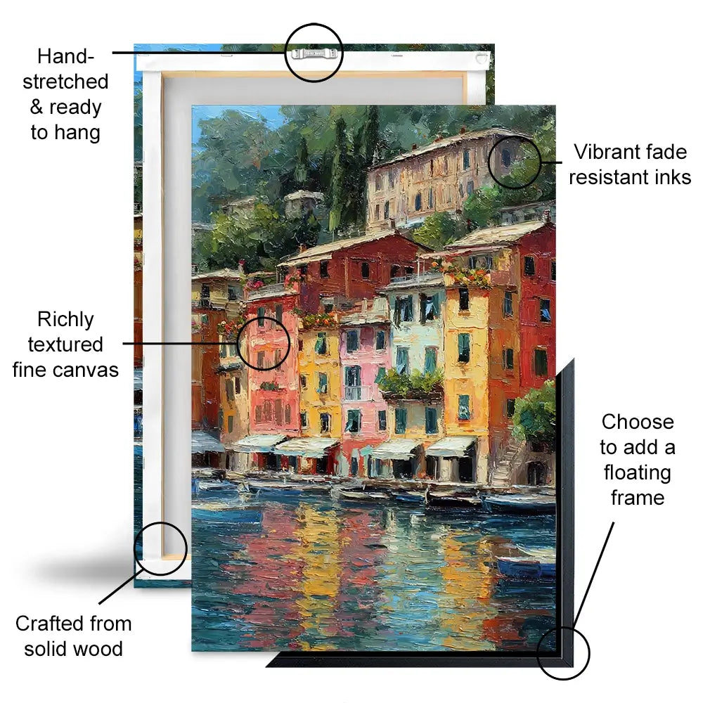Portofino Summer Canvas Print Portofino Summer Canvas Print wall art product David Alexander Elder