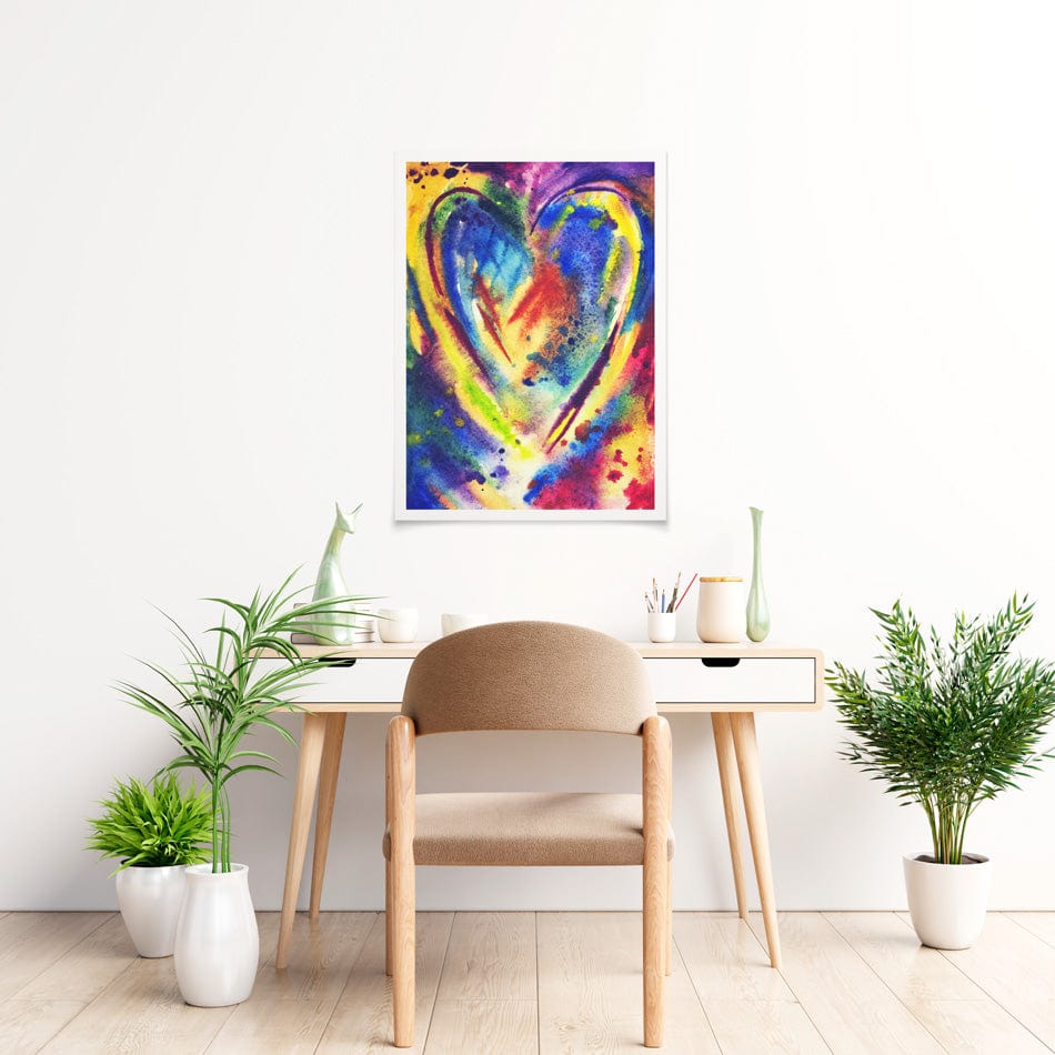Portrait Heart Art Print wall art product / Shutterstock
