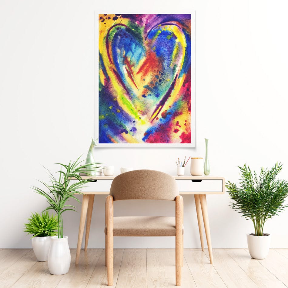 Portrait Heart Art Print wall art product / Shutterstock