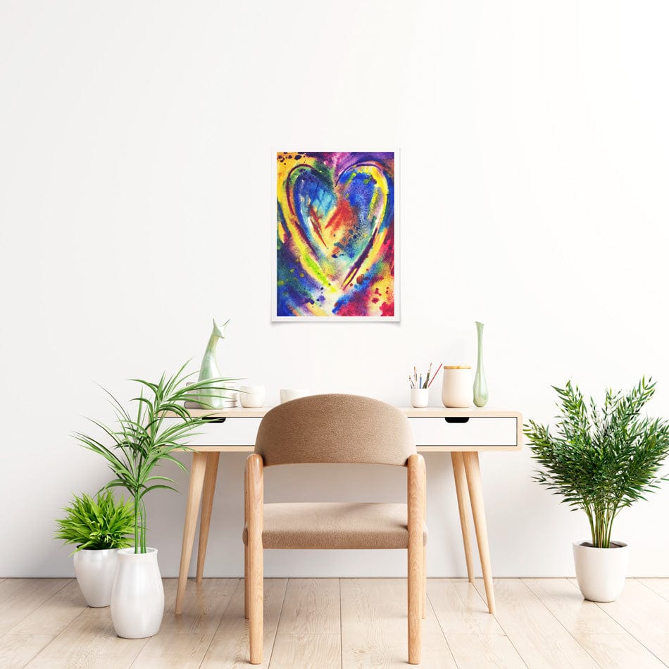 Portrait Heart Art Print wall art product / Shutterstock