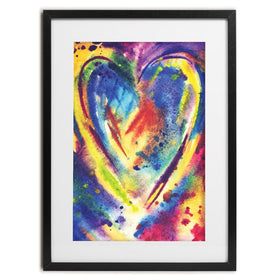 Portrait Heart Framed Art Print wall art product Ollga P / Shutterstock