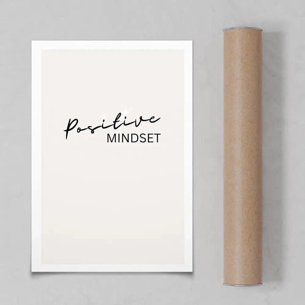 Positive Mindset Art Print Positive Mindset Art Print wall art product Art Print Shop
