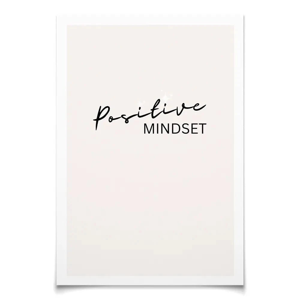 Positive Mindset Art Print Positive Mindset Art Print wall art product Art Print Shop