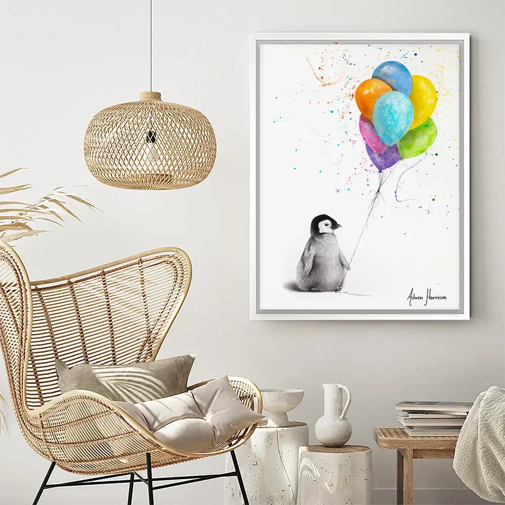 Positive Penguin Canvas Print Positive Penguin Canvas Print wall art product Ashvin Harrison