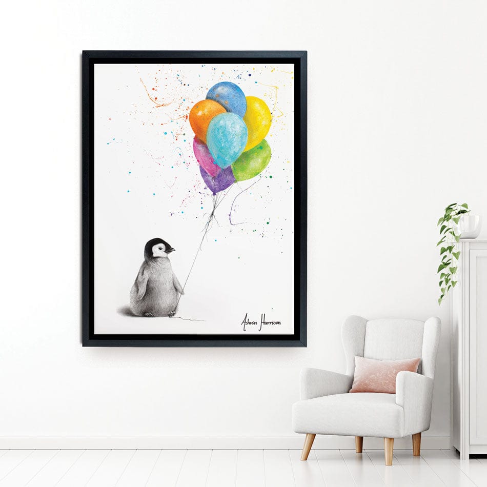 Positive Penguin Canvas Print wall art product Ashvin Harrison