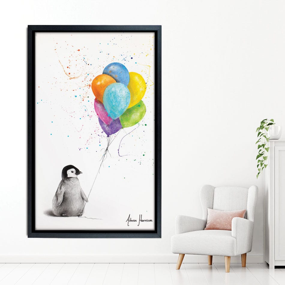 Positive Penguin Canvas Print wall art product Ashvin Harrison
