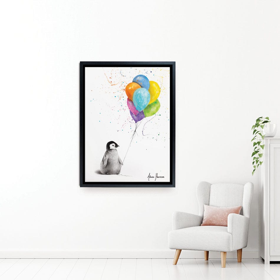 Positive Penguin Canvas Print wall art product Ashvin Harrison