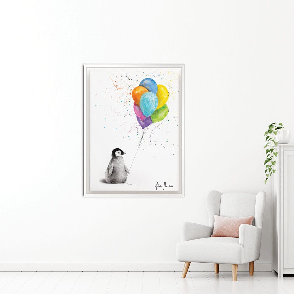 Positive Penguin Canvas Print wall art product Ashvin Harrison