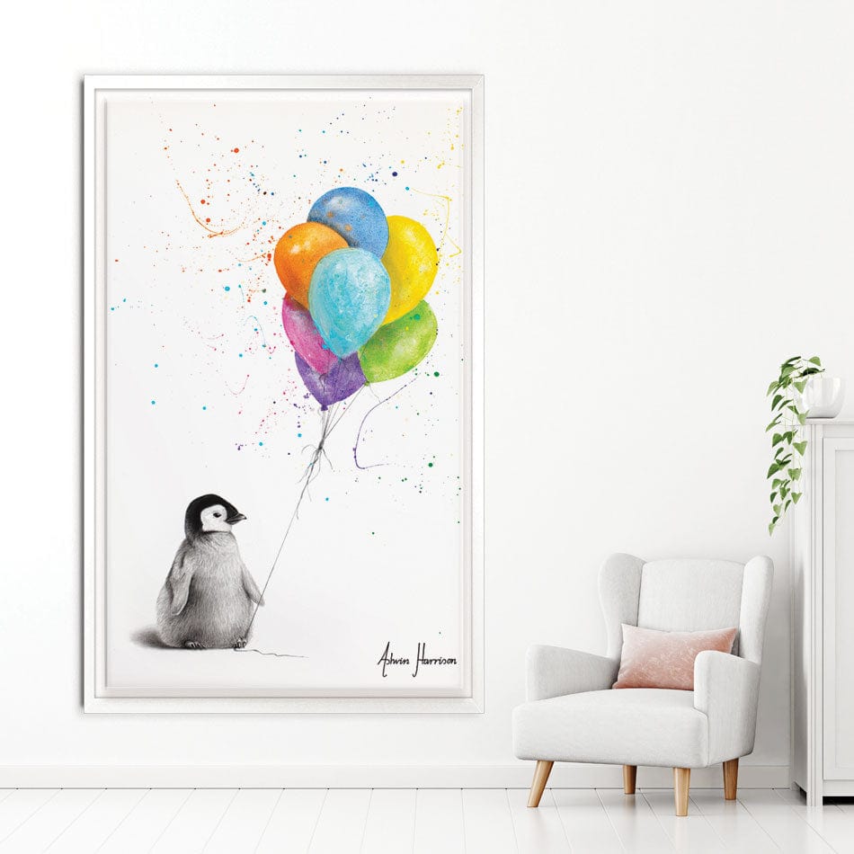 Positive Penguin Canvas Print wall art product Ashvin Harrison