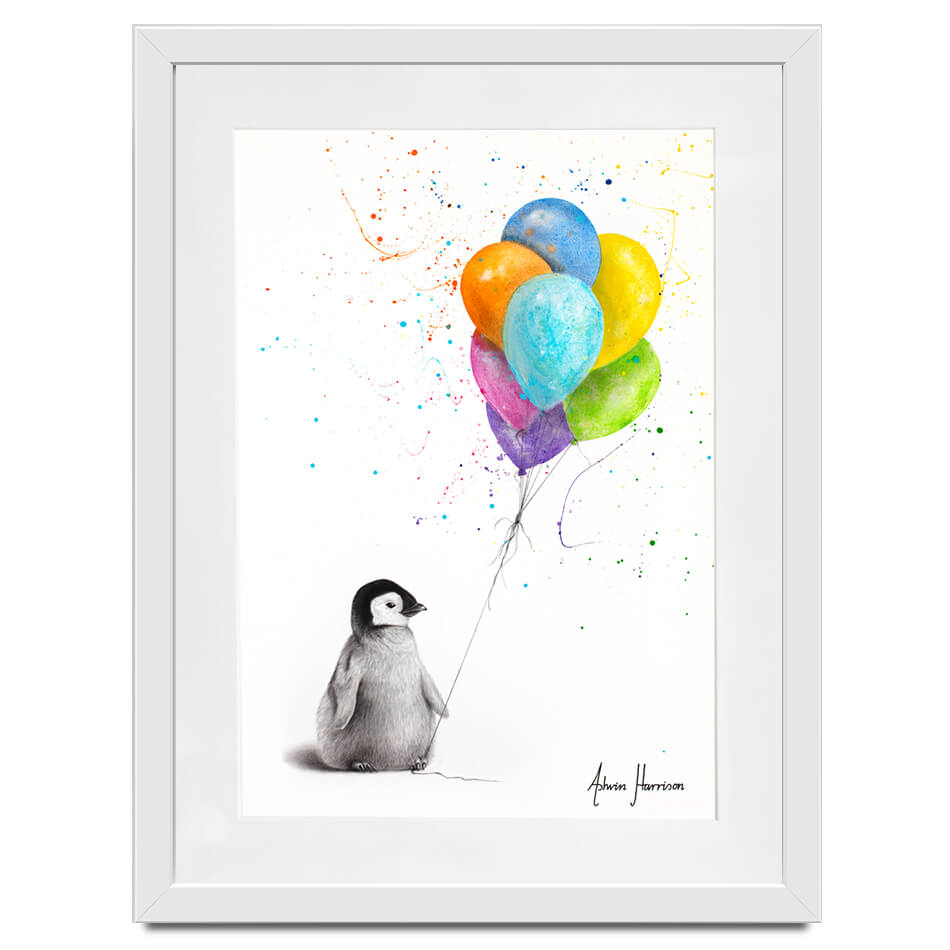 Positive Penguin Framed Art Print Positive Penguin Framed Art Print wall art product Ashvin Harrison