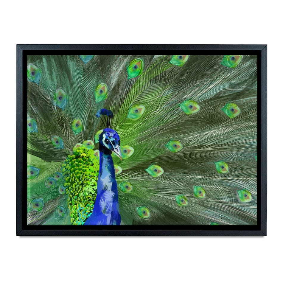 Powerful Peacock Canvas Print wall art product Aimee Linzi