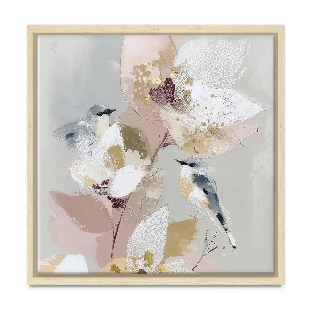 Precious Abstract 1 Square Canvas Print Precious Abstract 1 Square Canvas Print wall art product Bella Eve