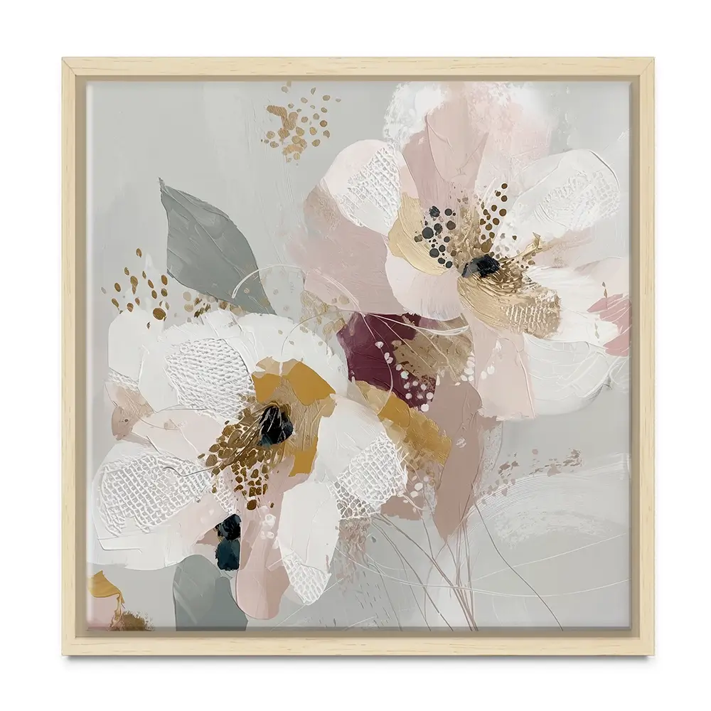 Precious Abstract 2 Square Canvas Print Precious Abstract 2 Square Canvas Print wall art product Bella Eve