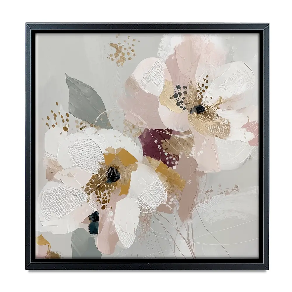 Precious Abstract 2 Square Canvas Print Precious Abstract 2 Square Canvas Print wall art product Bella Eve