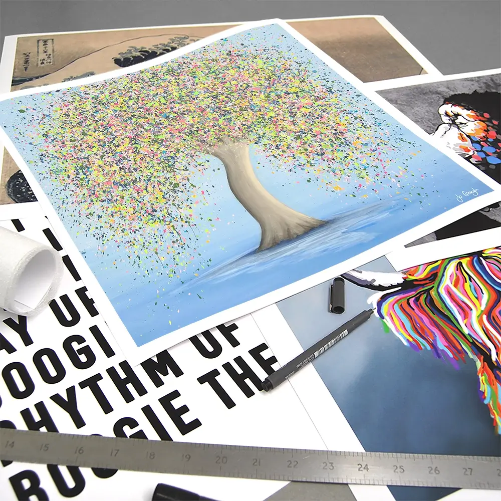 Precious Love Square Art Print Precious Love Square Art Print wall art product Jo Gough