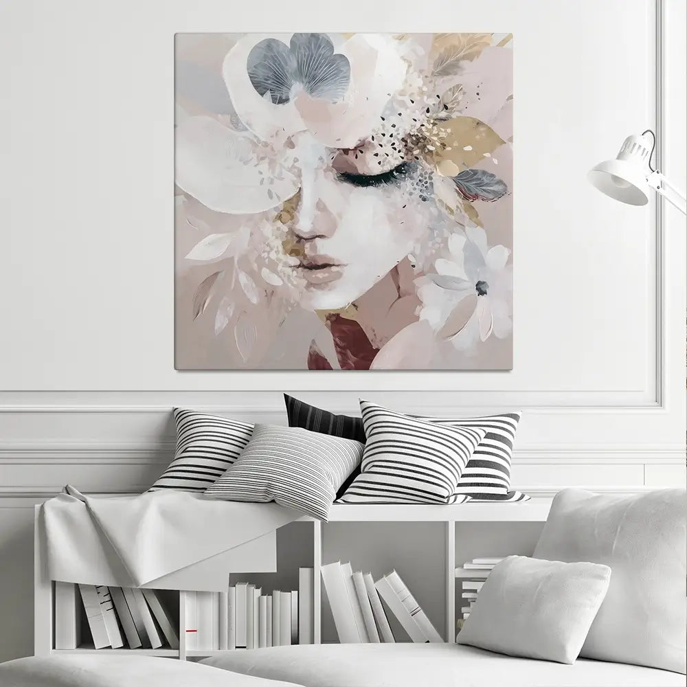 Precious Square Canvas Print Precious Square Canvas Print wall art product Bella Eve