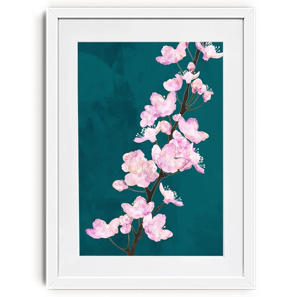 Pretty Cherry Blossoms Framed Art Print Pretty Cherry Blossoms Framed Art Print wall art product Sarah Manovski
