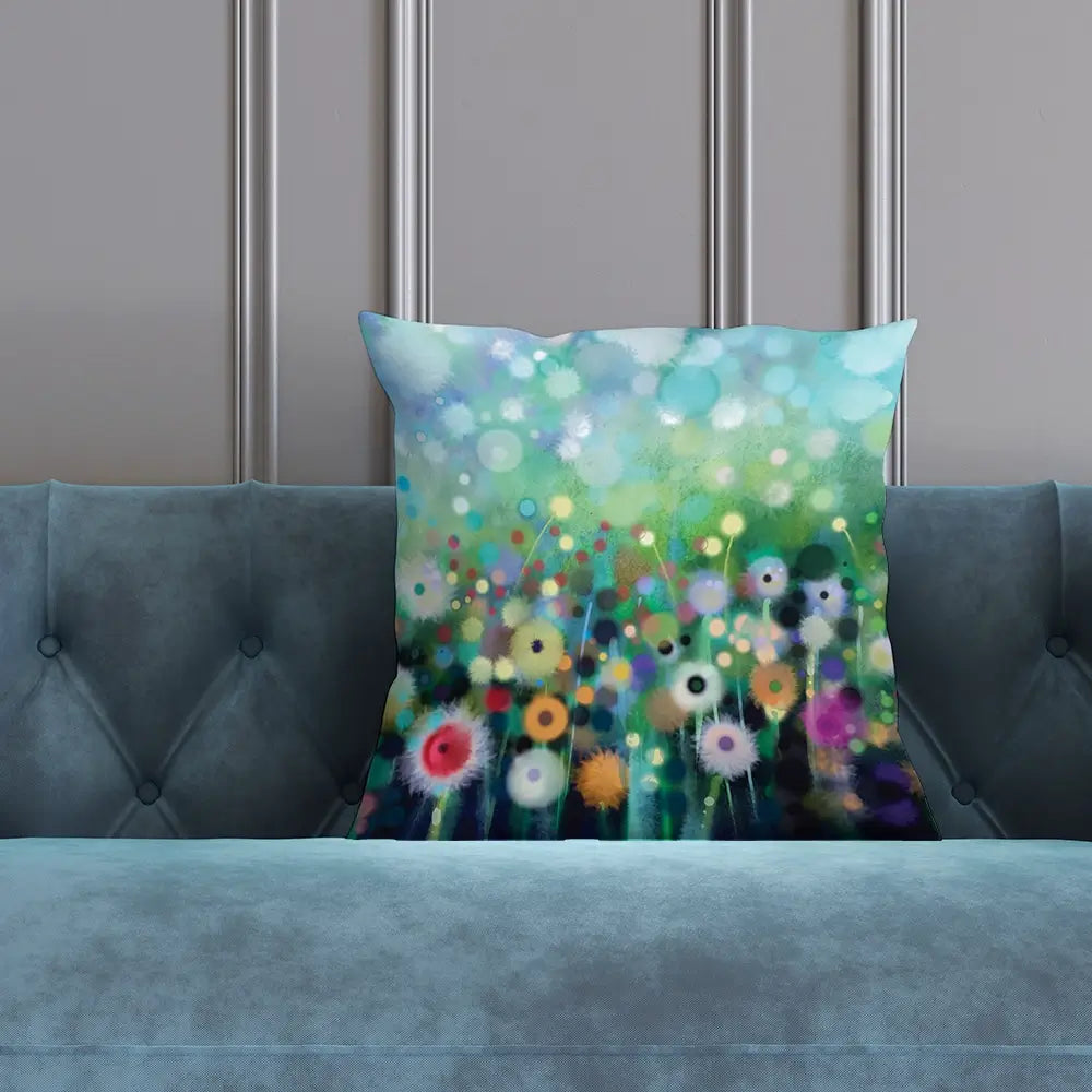 Pretty Flowers Cushion Pretty Flowers Cushion wall art product Art Print Shop