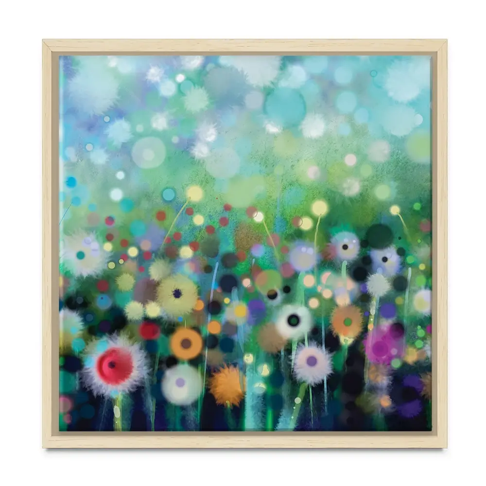 Pretty Flowers Square Canvas Print Pretty Flowers Square Canvas Print wall art product pluie_r / Shutterstock