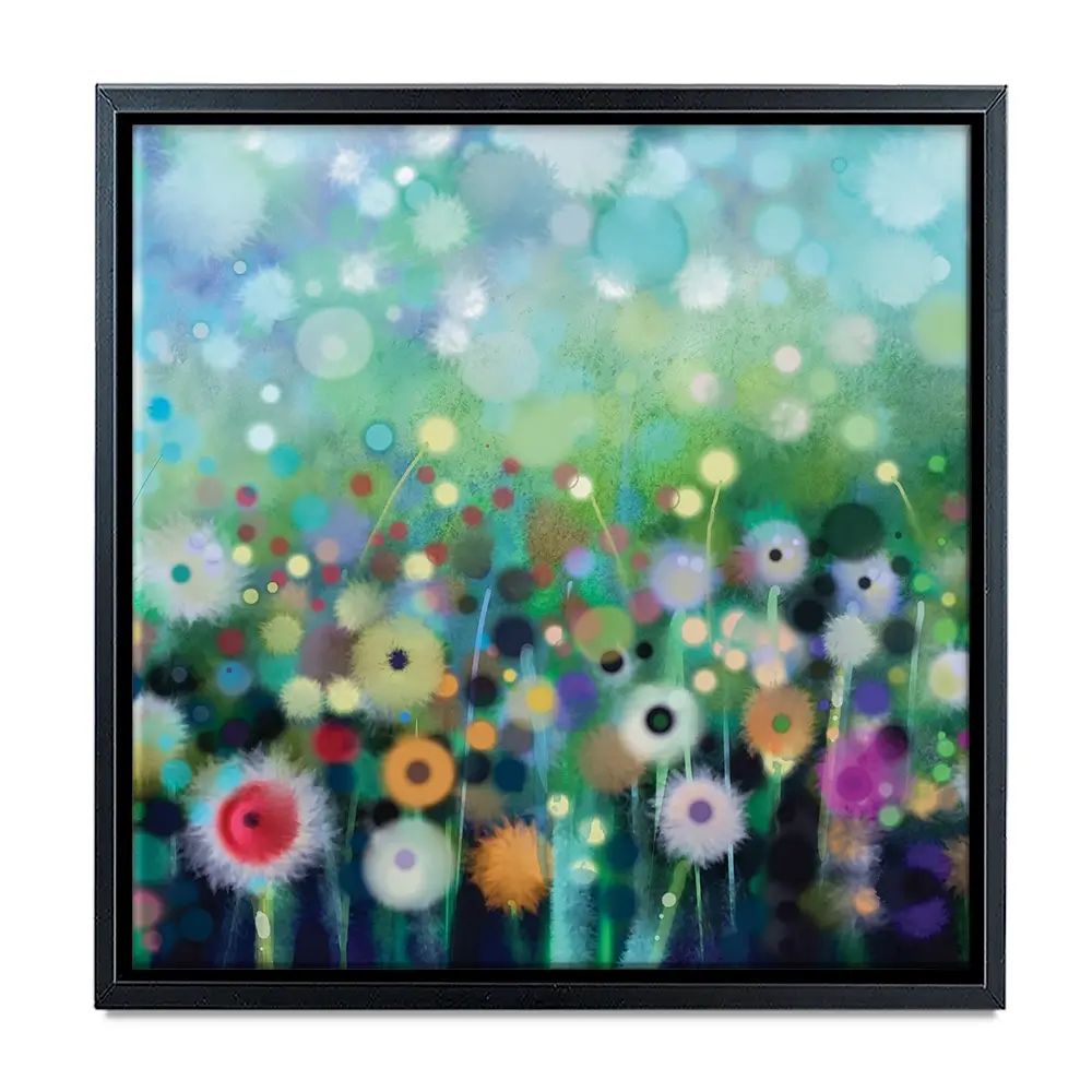 Pretty Flowers Square Canvas Print Pretty Flowers Square Canvas Print wall art product pluie_r / Shutterstock