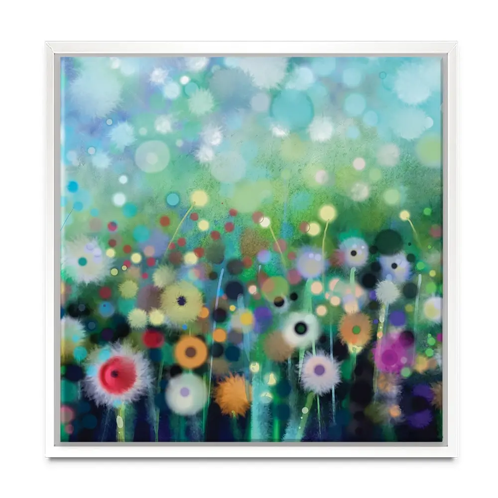 Pretty Flowers Square Canvas Print Pretty Flowers Square Canvas Print wall art product pluie_r / Shutterstock