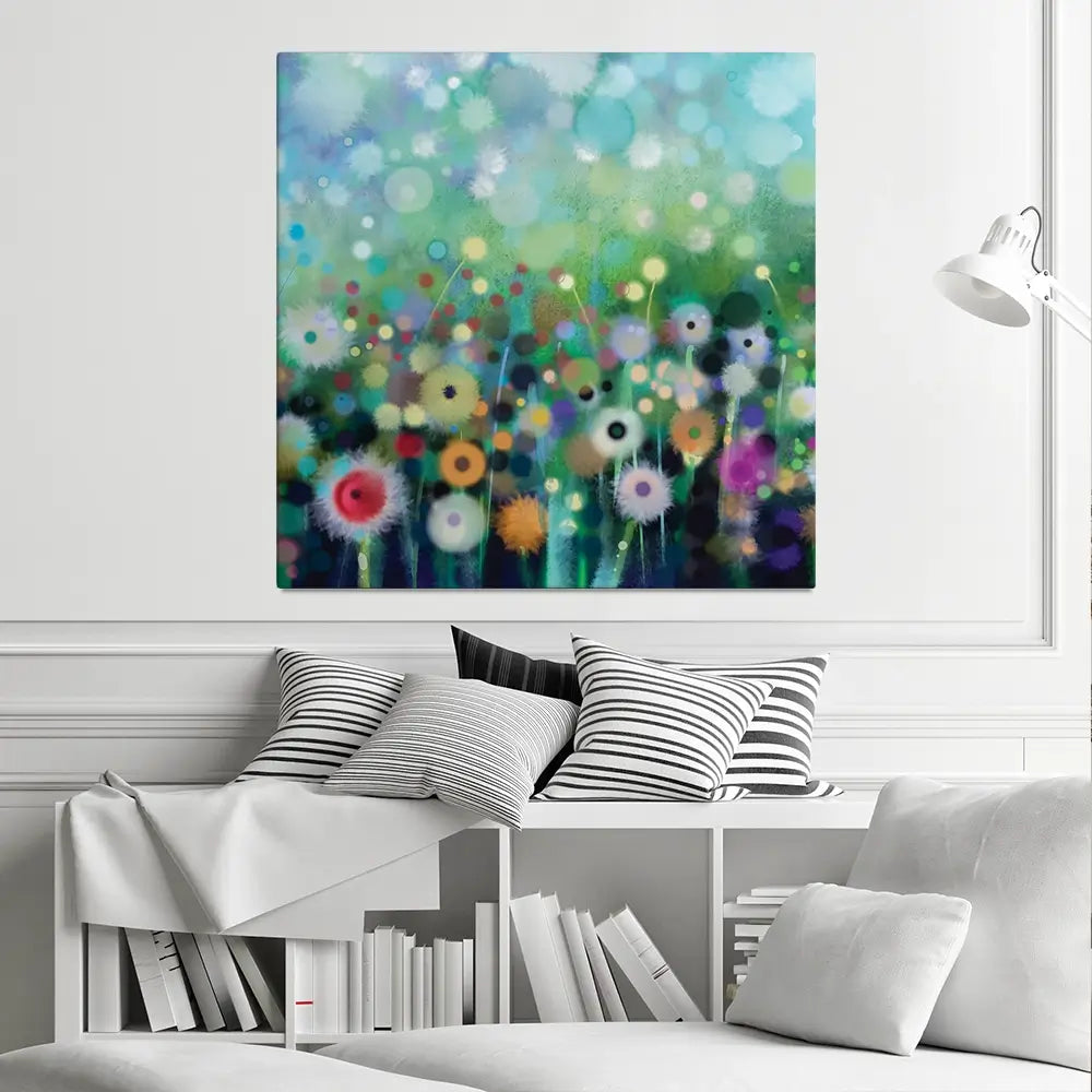 Pretty Flowers Square Canvas Print Pretty Flowers Square Canvas Print wall art product pluie_r / Shutterstock