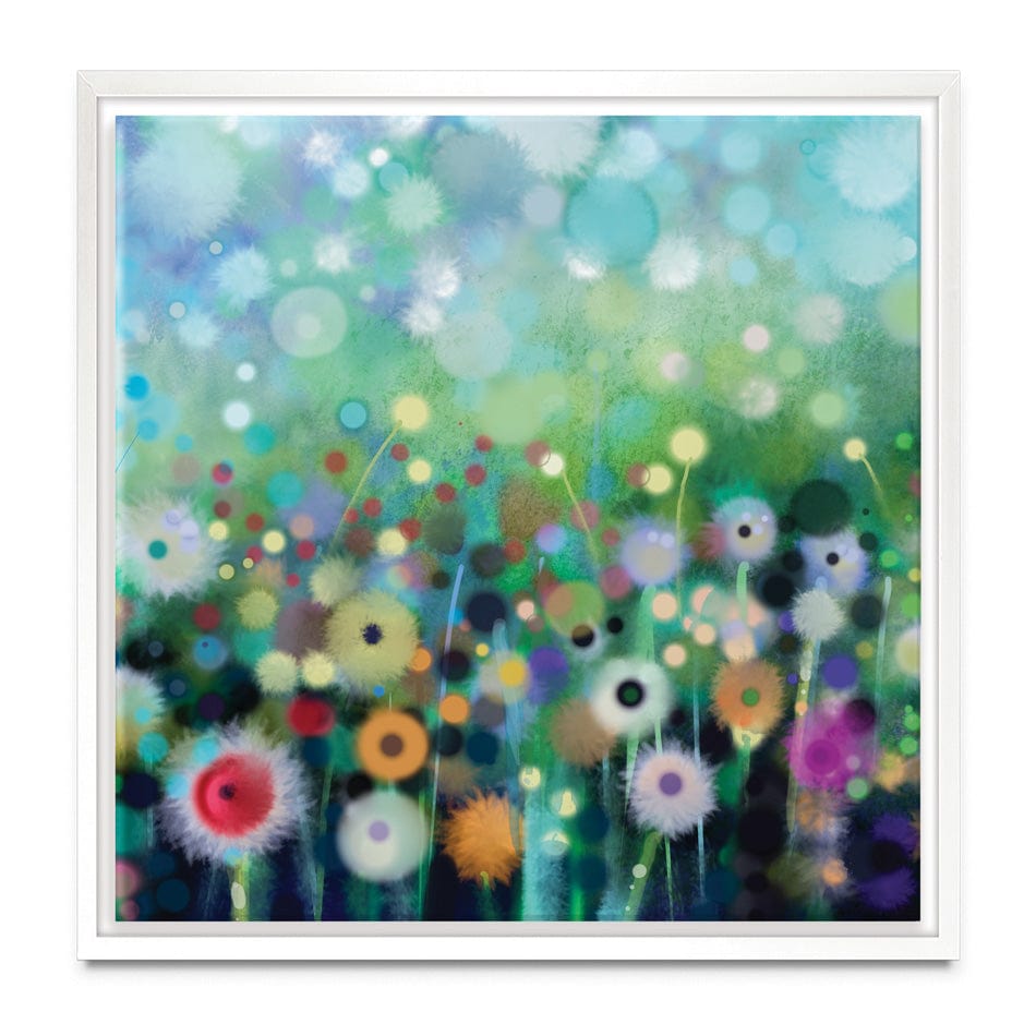 Pretty Flowers Square Canvas Print wall art product pluie_r / Shutterstock