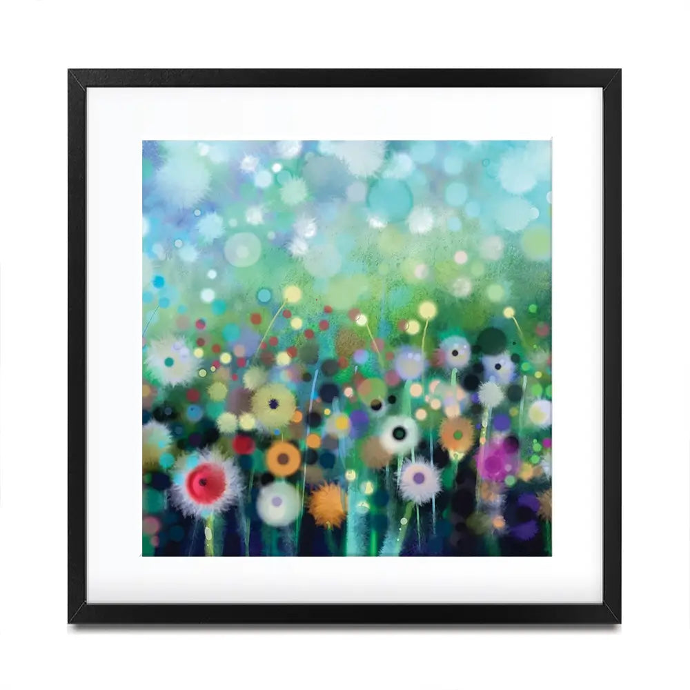 Pretty Flowers Square Framed Art Print Pretty Flowers Square Framed Art Print wall art product Art Print Shop